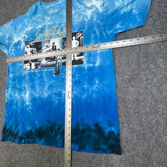 Liquid Blue Genesis The Lamb Lies Down on Broadway Tie Dye Shirt Mens Large Blue - Picture 4 of 5
